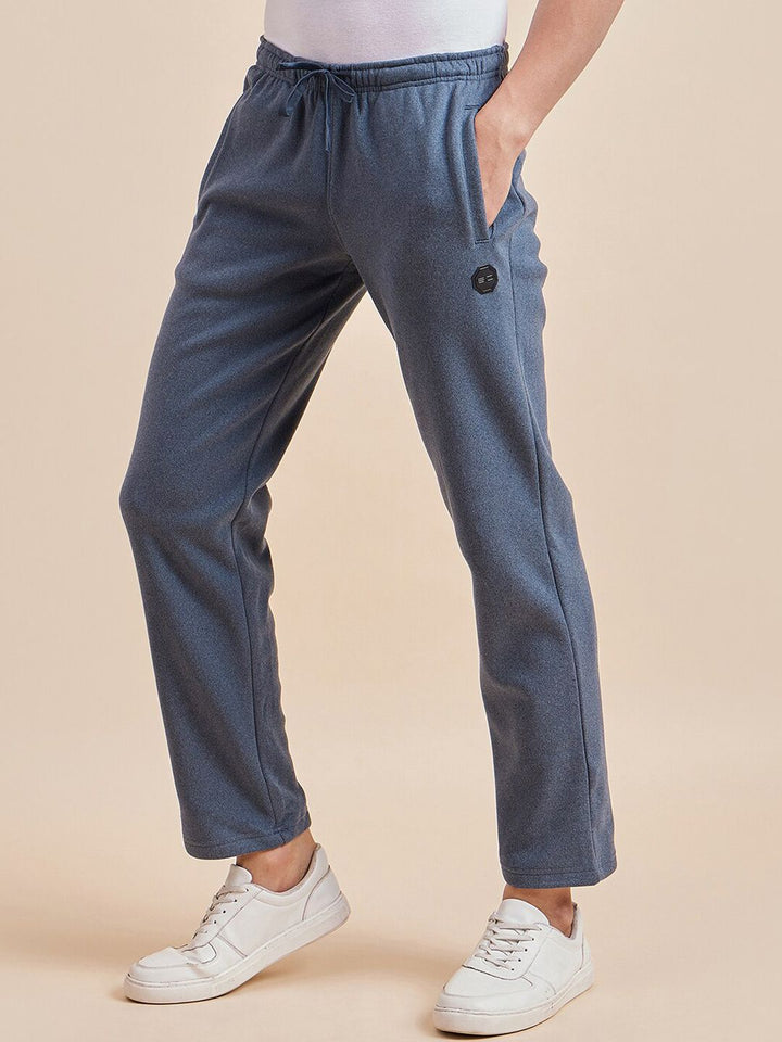 Sweet Dreams Men Mid-Rise Velvet Track Pants