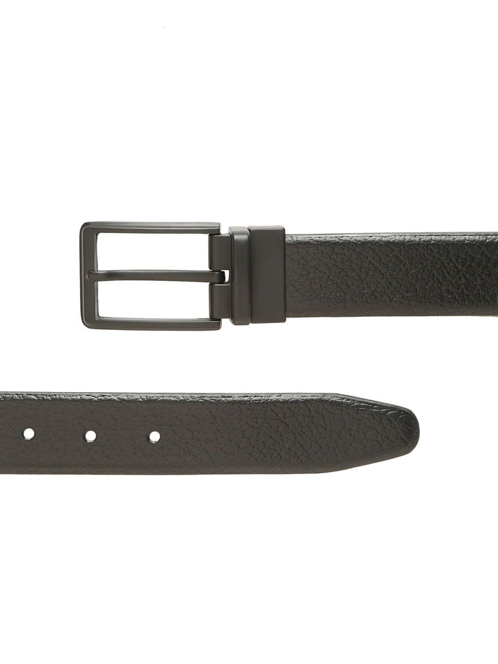 Teakwood Leathers Men Textured Leather Reversible Formal Belt