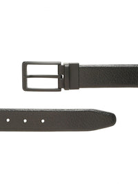 Teakwood Leathers Men Textured Leather Reversible Formal Belt