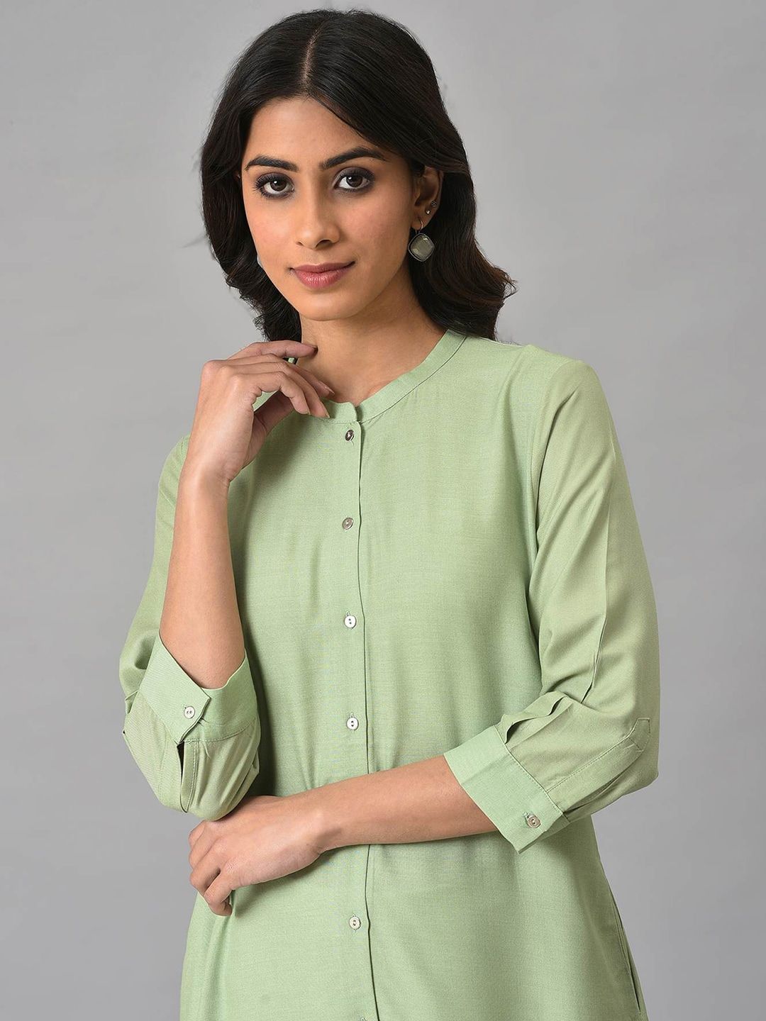 W Women Ethnic Motifs Printed Pastels Kurta