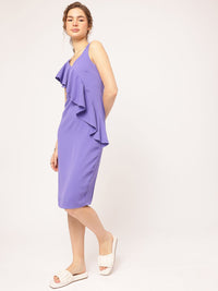 DressBerry Strappy Sensation Ruffled Romance Sheath Dress