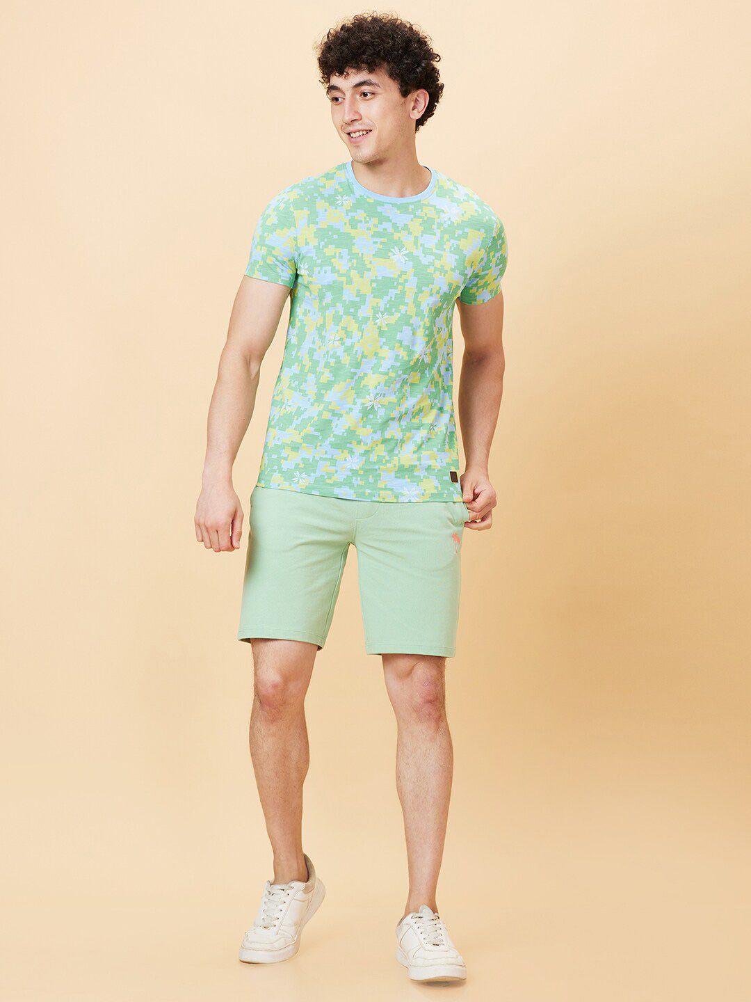 Being Human Geometric Printed Short Sleeves T-shirt