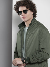 The Indian Garage Co Men Regular Fit Zip-Front Bomber Jacket