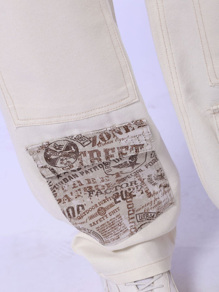 The Indian Garage Co Men White Relaxed Fit Clean Look Jeans