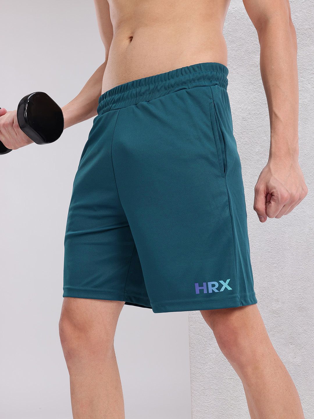 HRX by Hrithik Roshan Men Mid-Rise Training Shorts with Reflective Elements