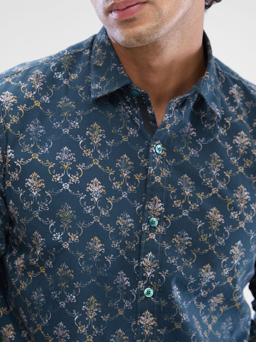 SPYKAR Men Slim Fit Floral Opaque Printed Casual Shirt