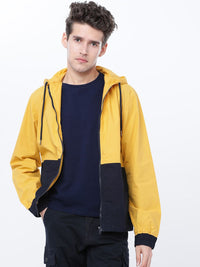 HIGHLANDER Men Mustard Striped Bomber