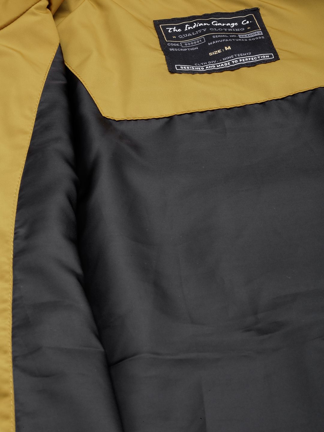 The Indian Garage Co Men Zip-Front Bomber Jacket with Insert Pockets