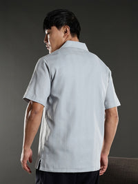 Eszett Heritage Oversized Cuban Collar Cotton Shirt