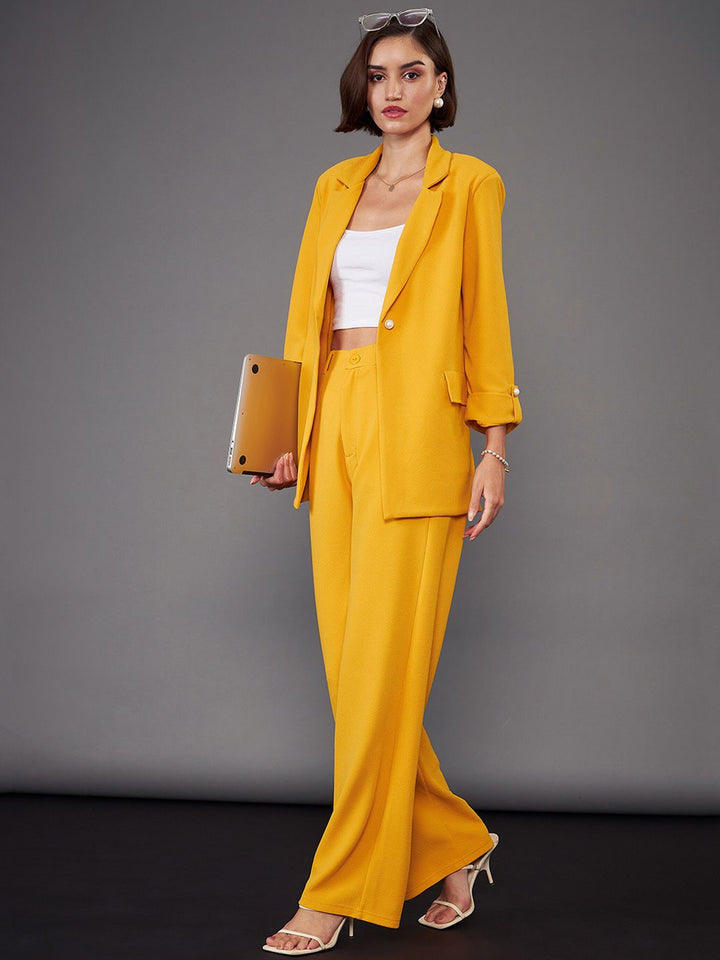 SASSAFRAS worklyf Front Button Blazer With Trousers Co-Ords