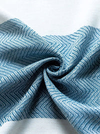 URBAN SPACE Off White & Blue 4-Seater Table Cloth