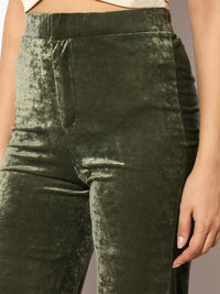 SASSAFRAS Women Mid Rise Parallel Trousers