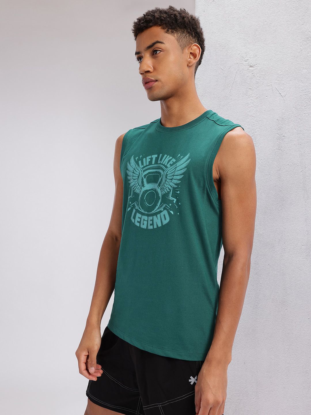 HRX by Hrithik Roshan Graphic & Typography Printed Training T-shirt
