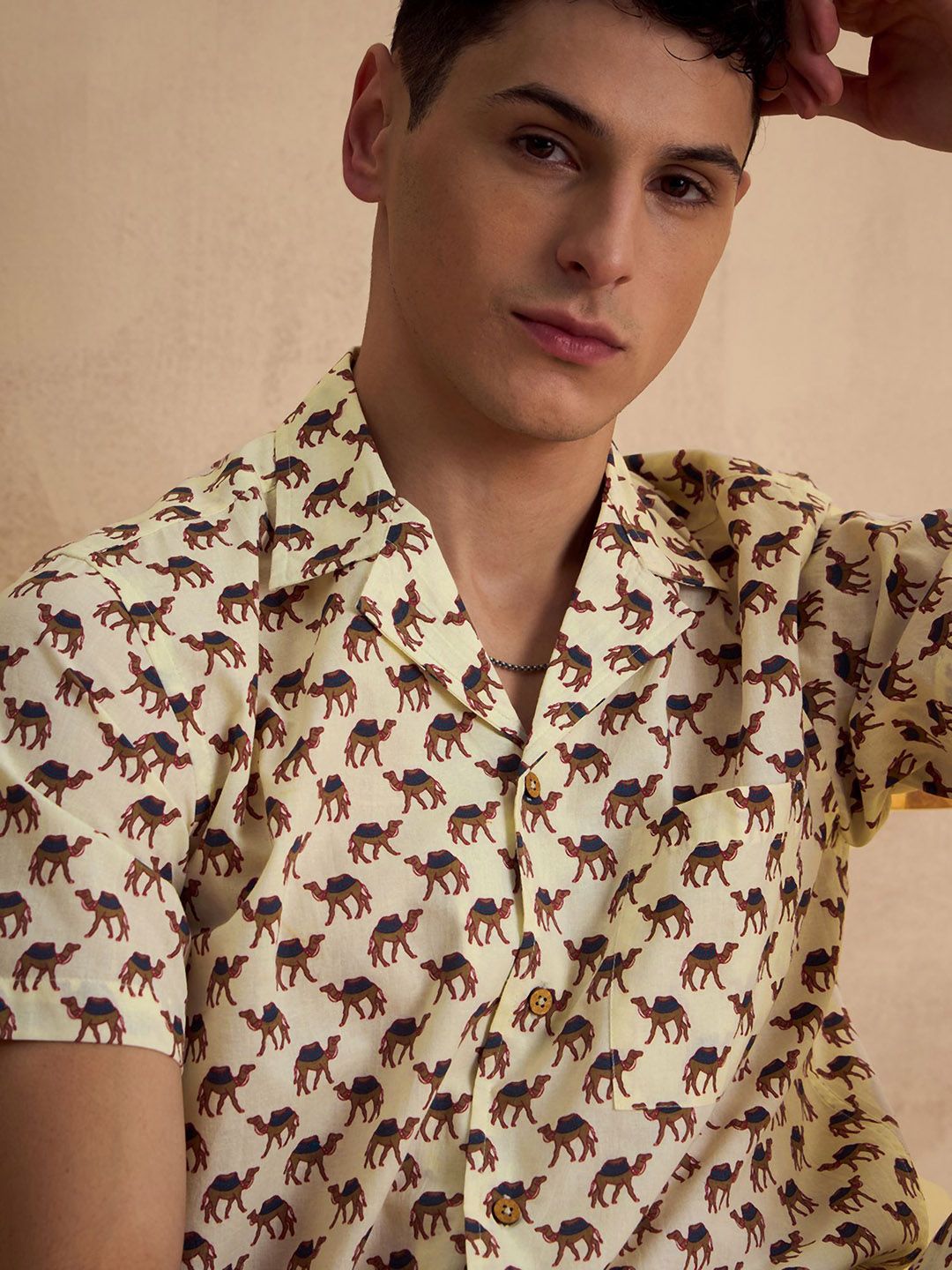 DENNISON Traditional Block Printed Oversized Co Ords Set