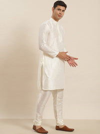 SOJANYA Mandarin Collar Regular Kurta With Churidar & Nehru Jacket