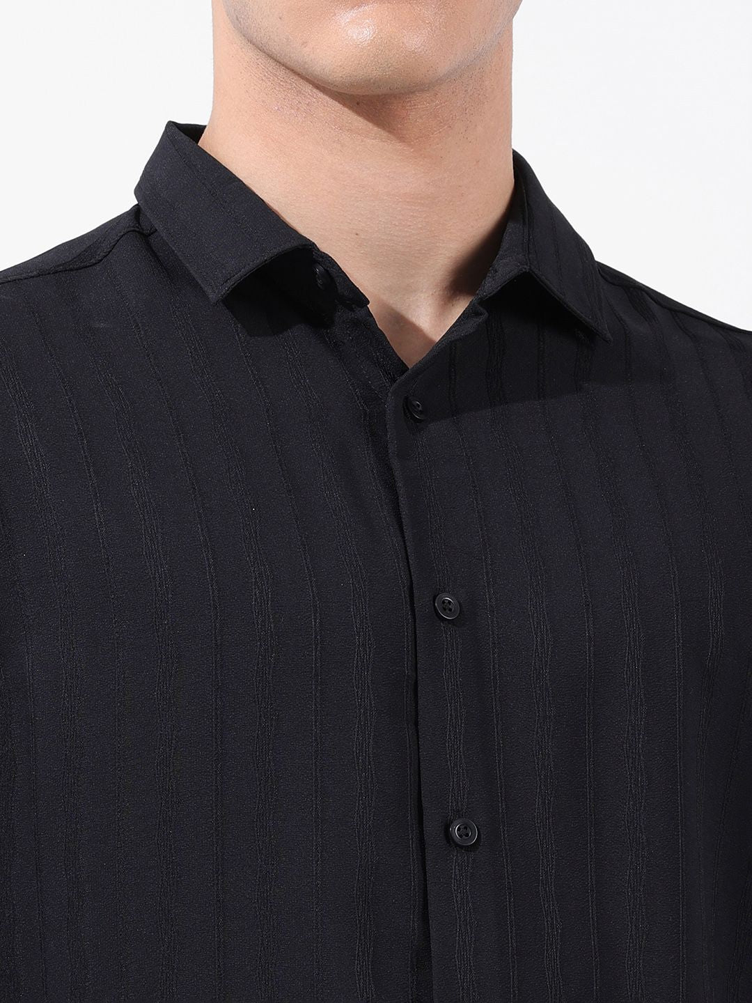 The Indian Garage Co Men Regular Fit Textured Resort Wear Shirt