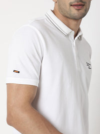 SPYKAR Polo Collar Slim Fit Pure Cotton T-shirt