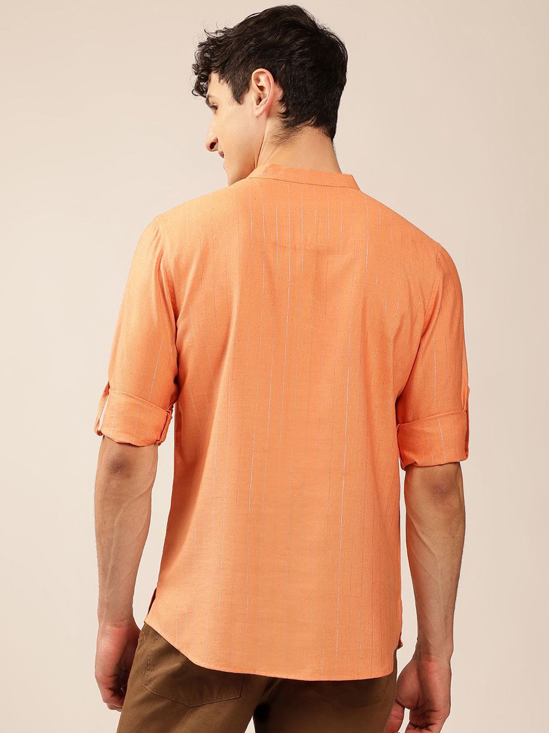 Anouk Mandarin collar Pathani Short Kurta