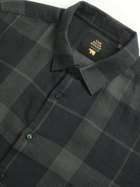 THE BEAR HOUSE Slim Fit Opaque Checked Cotton Casual Shirt