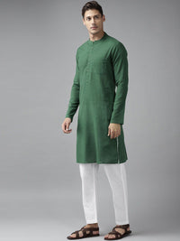 See Designs Men Green Kurta