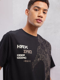 HRX by Hrithik Roshan Geometric Printed Casual T-shirt