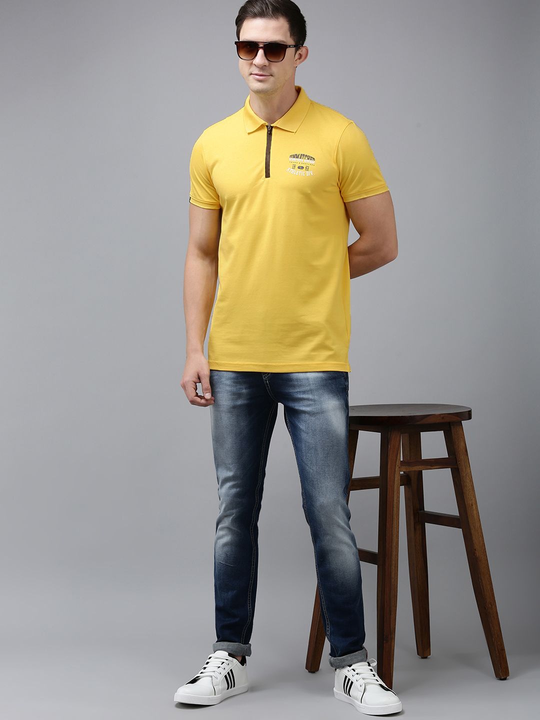 SPYKAR Men Polo Collar Slim Fit T-shirt