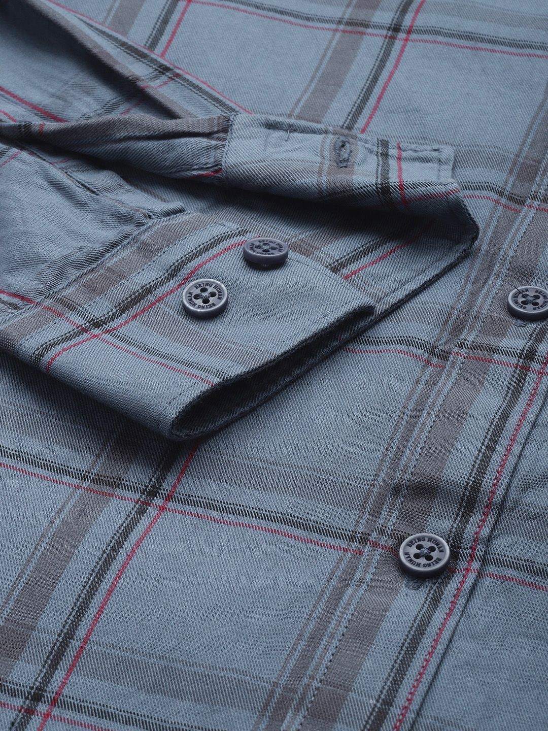 Being Human Pure Cotton Slim Fit Checked Casual Shirt