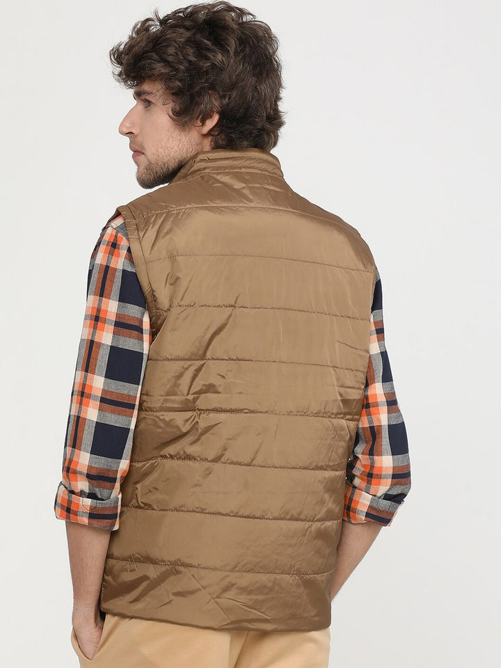 HIGHLANDER Men Brown Padded Jacket