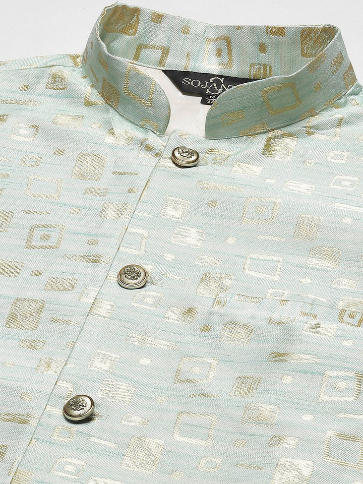 SOJANYA Kurta Biru Lelaki dengan Churidar