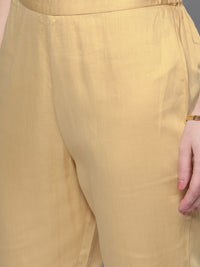 STREET 9 Women Turquoise Blue & Beige Self Design Kurta with Trousers