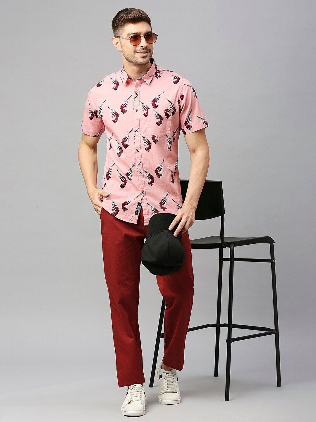Thomas Scott Classic Slim Fit Conversational Printed Pure Cotton Casual Shirt