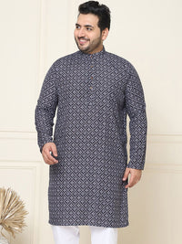 SOJANYA PLUS Motif Etnik Kurta Cotton Printed