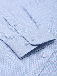 Raymond Pure Cotton Slim Fit Opaque Striped Formal Shirt