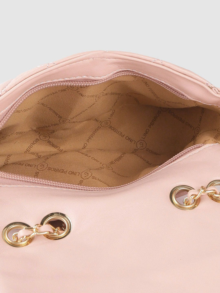 Lino Perros Pink Quilted Shoulder Bag