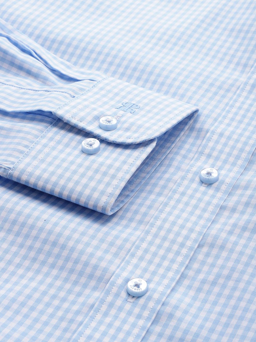 Raymond Pure Cotton Slim Fit Checked Formal Shirt