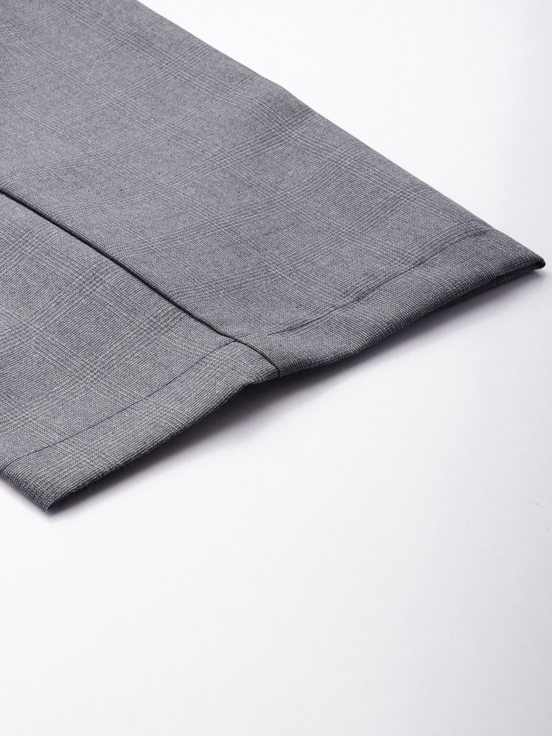 The Indian Garage Co. X Luxe Men Relaxed Straight Fit Textured Pleated Formal Trousers
