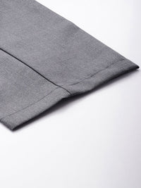 The Indian Garage Co. X Luxe Men Relaxed Straight Fit Textured Pleated Formal Trousers