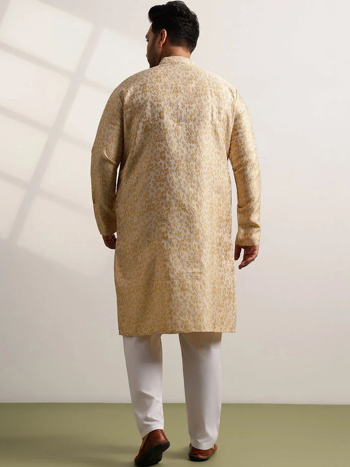 SOJANYA PLUS Men Ethnic Motifs Regular Kurta with Pyjamas