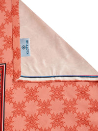 KLOTTHE Rust & Yellow Ethnic Motifs 300 TC King Bedsheet with 2 Pillow Covers