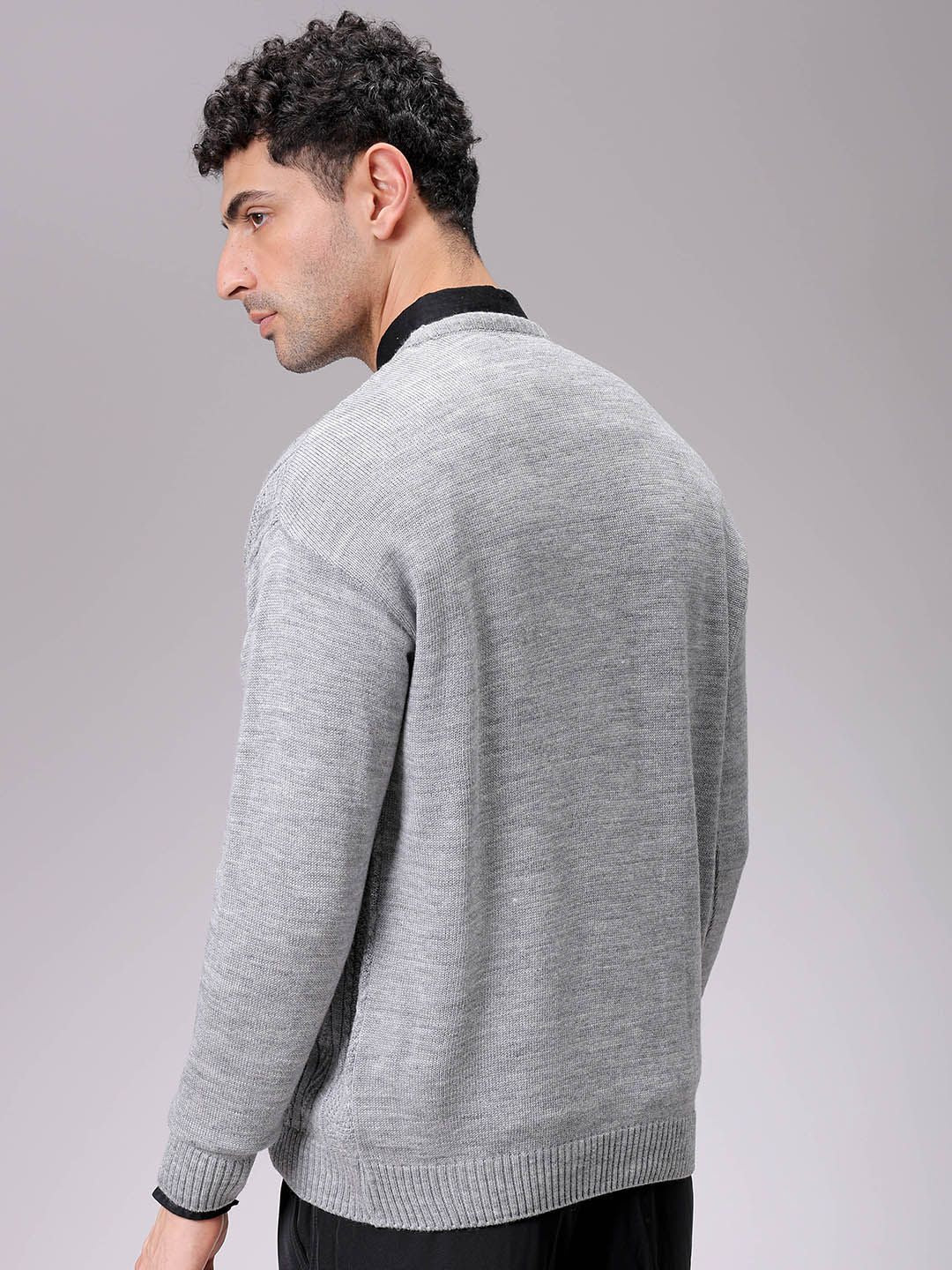 The Indian Garage Co Men Cable Knit Pullover