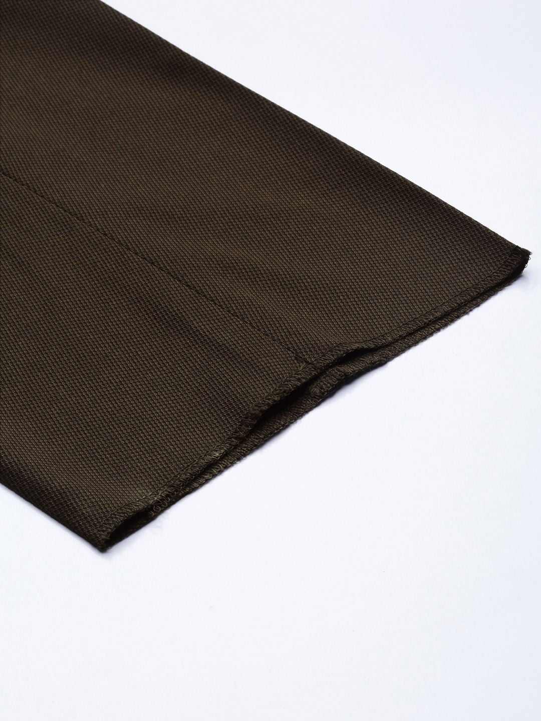 Raymond Men Brown Flat-Front Solid Formal Trousers