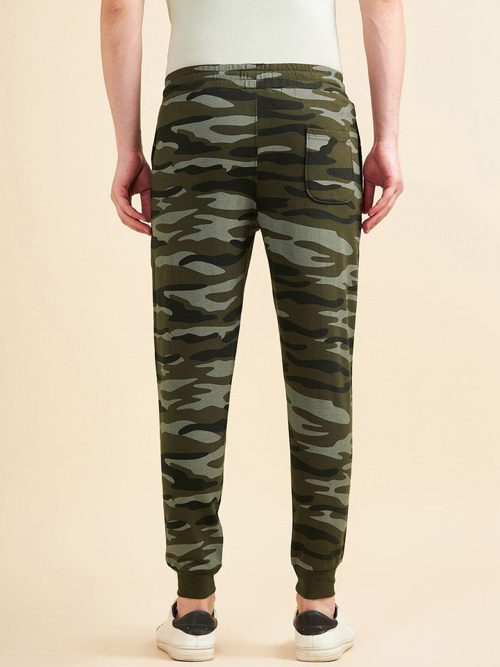 Sweet Dreams Men Olive Dry-Fit Joggers Track Pants