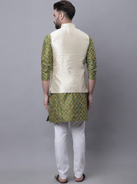 SOJANYA Embroidered Thread Work Kurta With Churidar