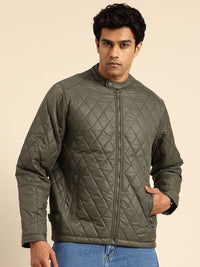 Being Human Double Collar Quilted Jacket