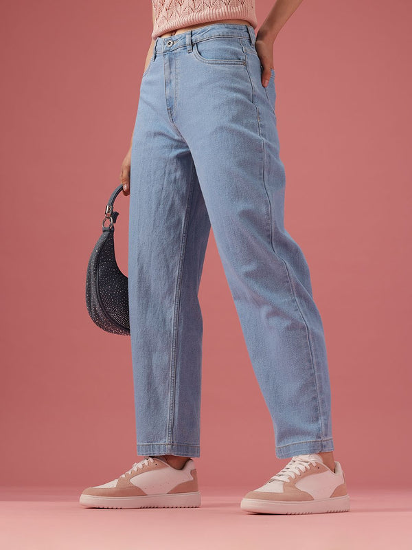 DressBerry Women High-Rise Light Fade Stretchable Jeans