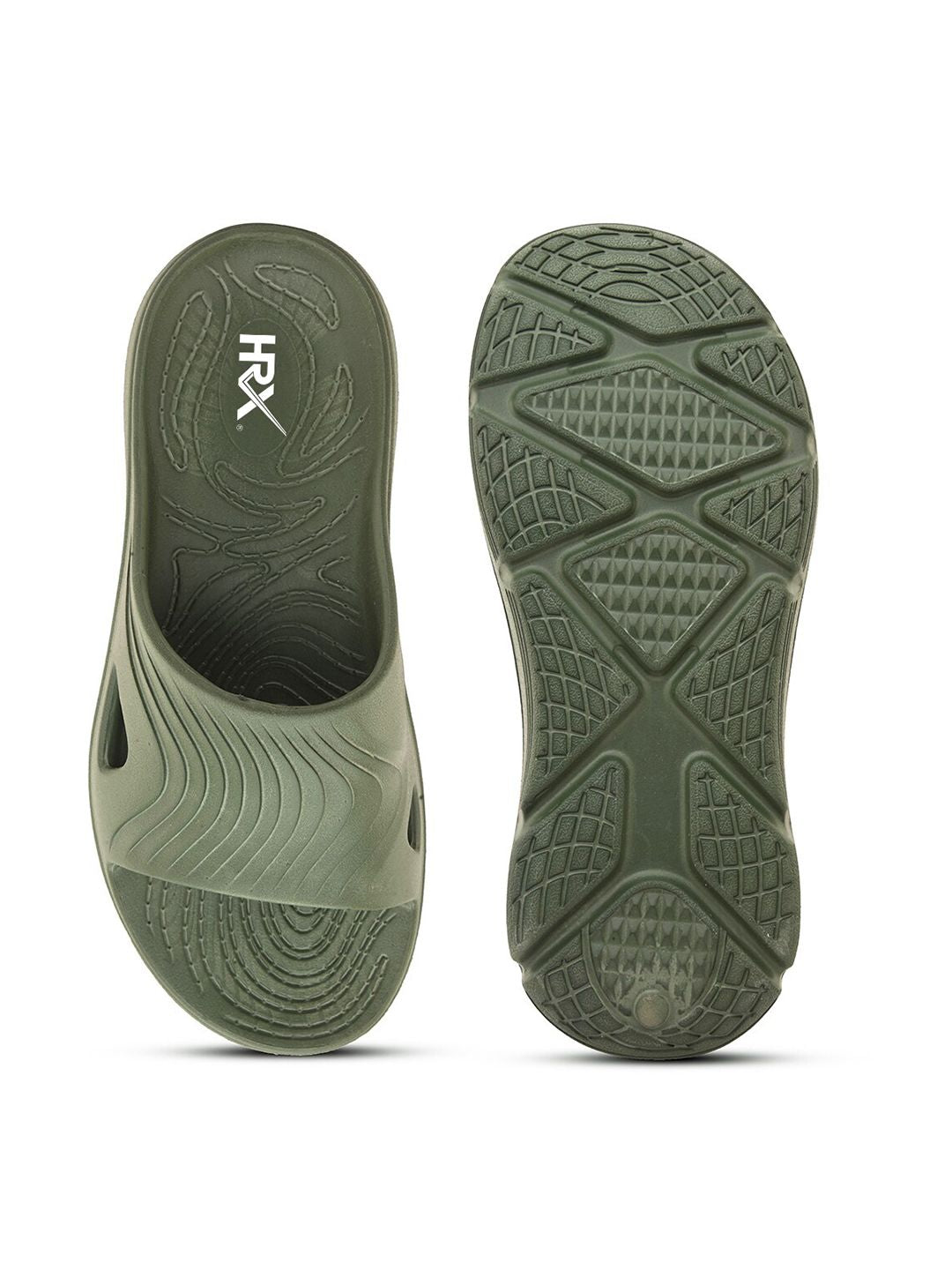 HRX by Hrithik Roshan Men Self Design Sliders