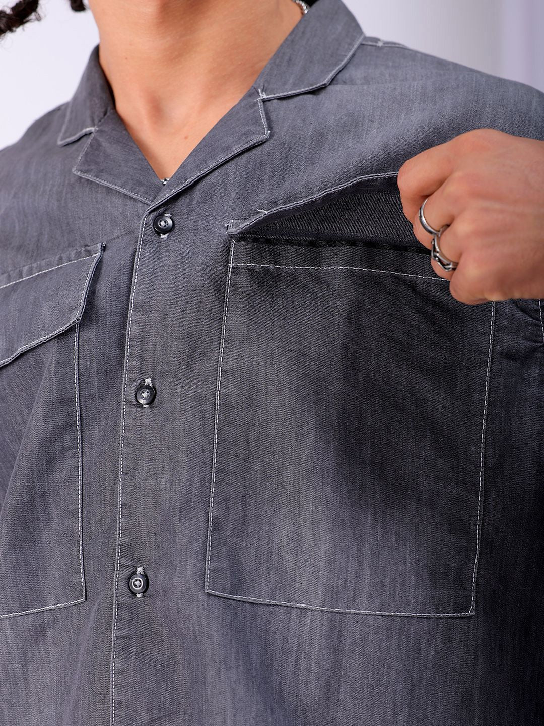 The Indian Garage Co Men Boxy Opaque Casual Shirt