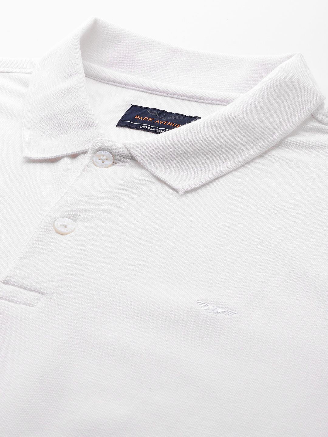 Park Avenue Solid Polo Collar T-shirt