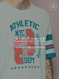 DILLINGER Men Typography Printed Oversized T-shirt
