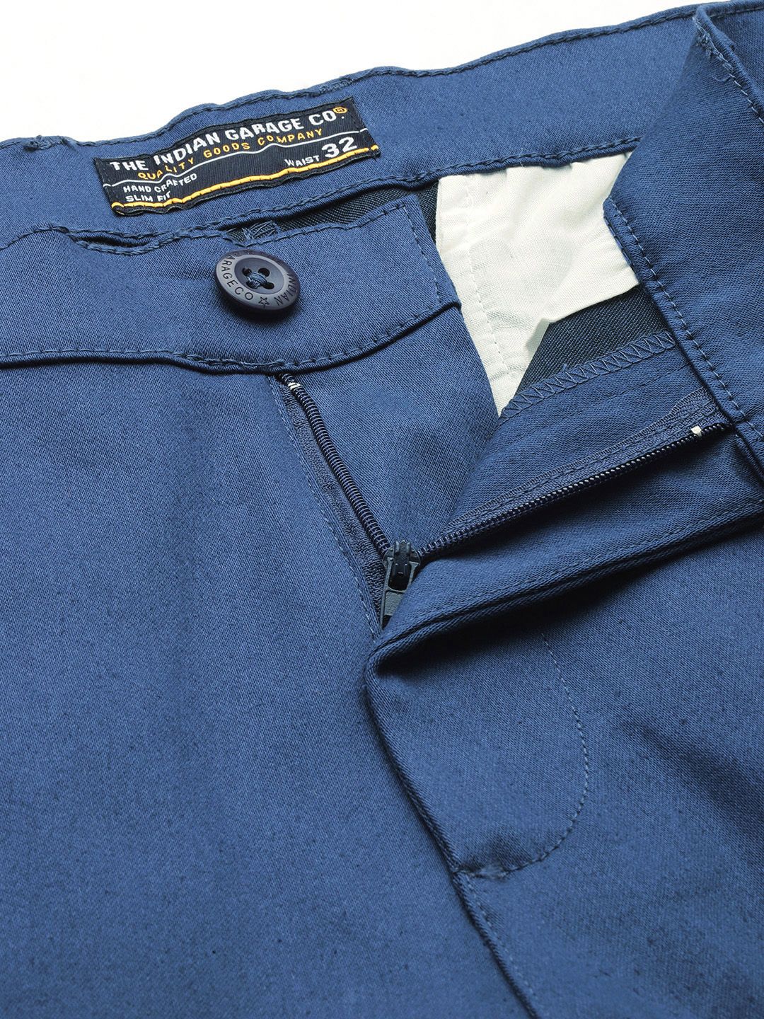 The Indian Garage Co Men Slim Fit Chinos Trousers